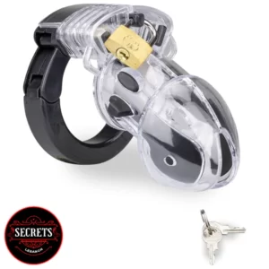 A Chastity BDSM Sex Toy with an adjustable C-ring to fit all sizes.