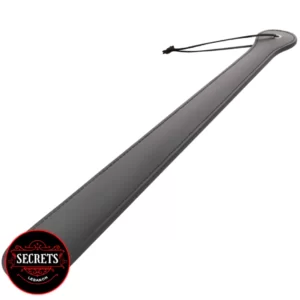 A Long Black Leather BDSM Paddle