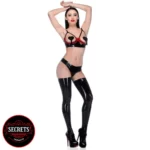 Women wearing Black BDSM Latex Stockings