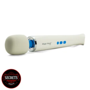 Detailed view of Hitachi Magic Wand Vibrator's flexible neck and smooth silicone head, designed for targeted comfort and ease of use.