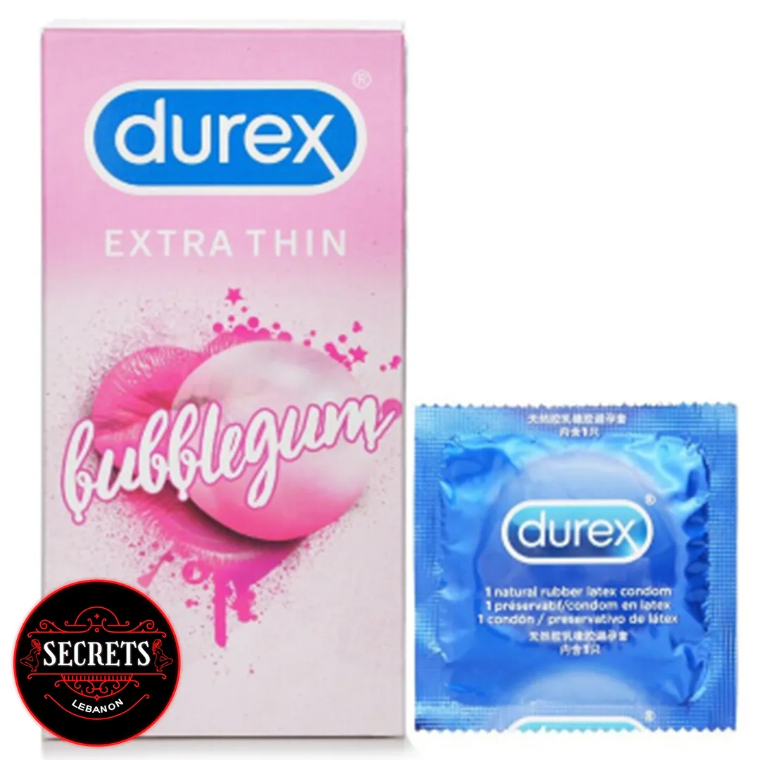 Durex Extra Thin Bubblegum Condoms