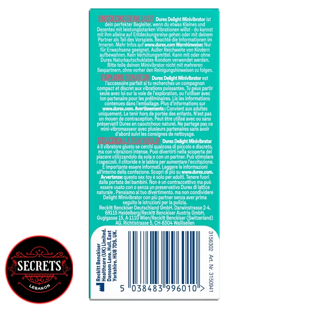 Durex Intense Delight Vibrator Sex Toys Beirut