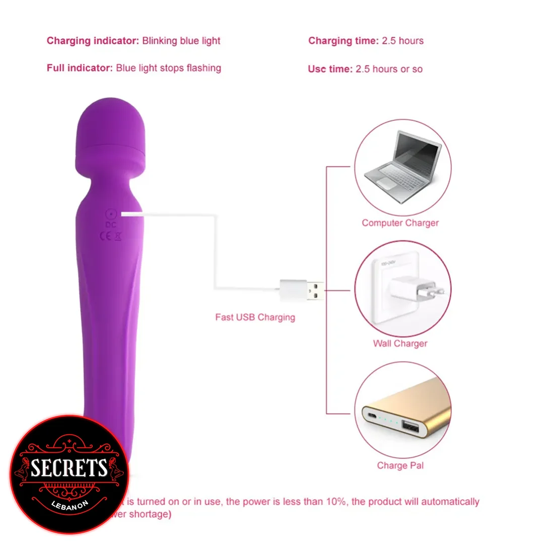 Flood Heating Wand Vibrator Dildo Sex Toys Lebanon