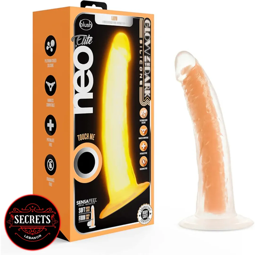 Neo Elite 19cm Glow in The Dark Dildo