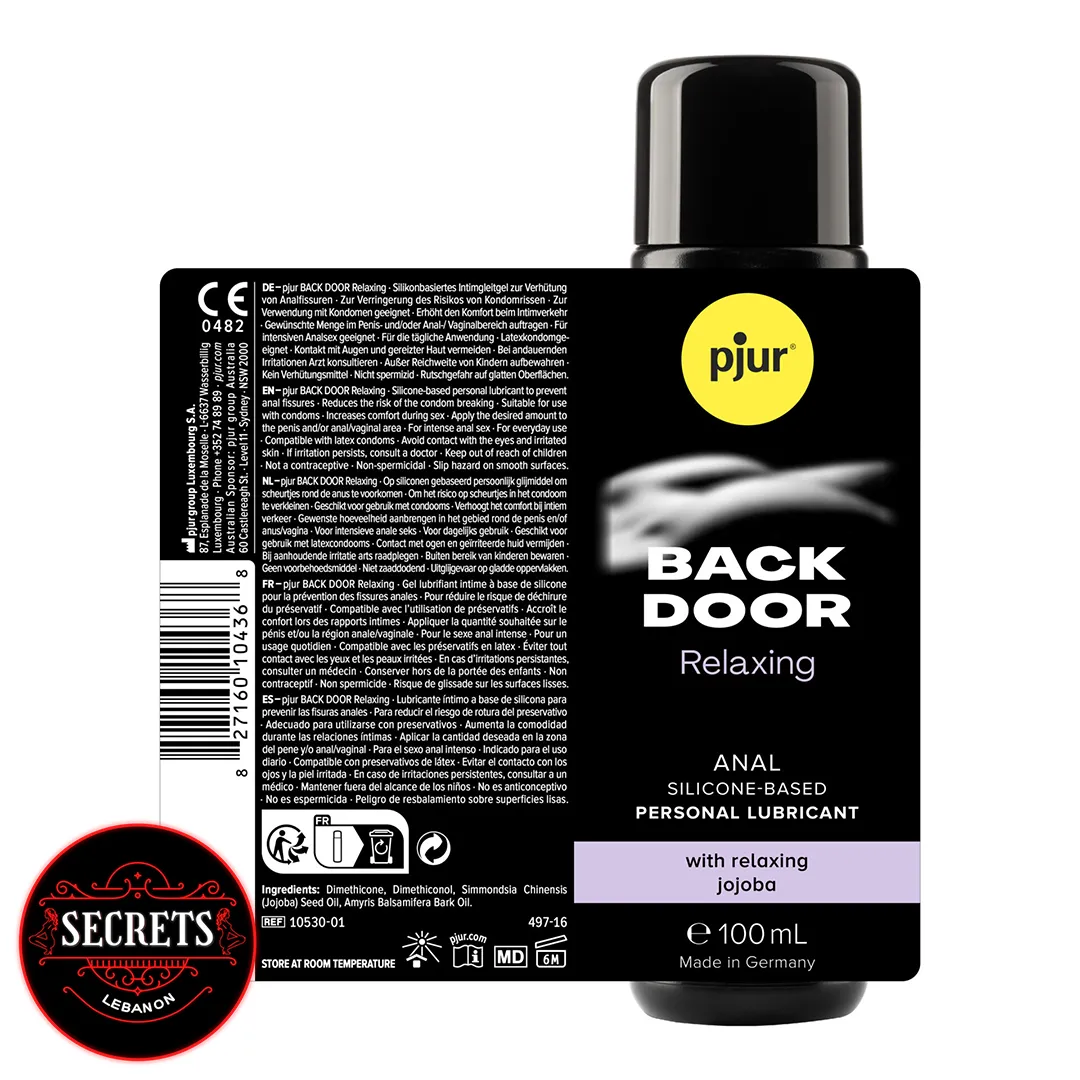 Pjur Back Door Anal Comfort Lubricant Ingredients