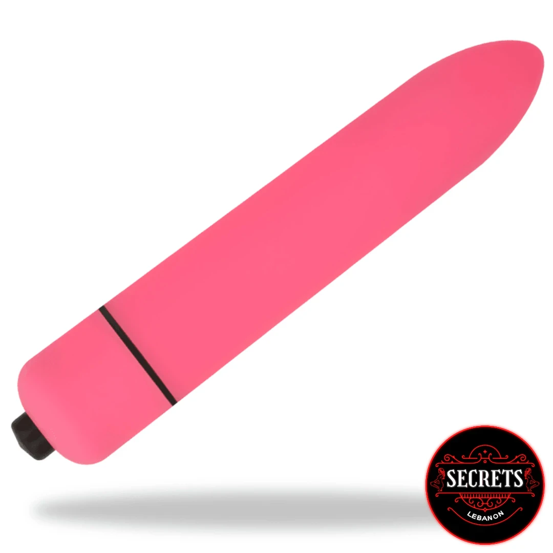 10 Mode Mini Bullet Vibrator in pink with black base