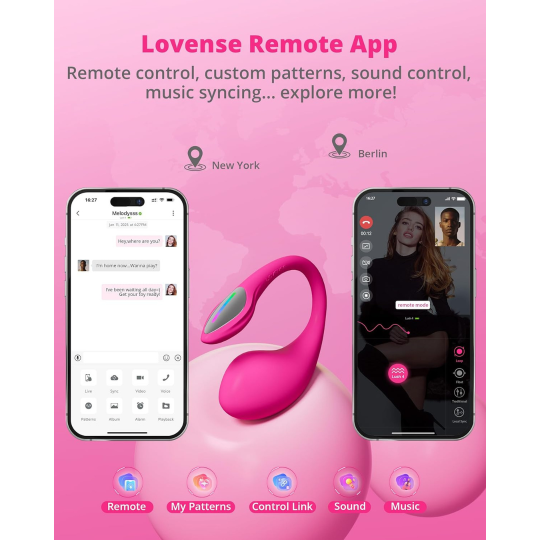 Using the app to control the Lovense Lush 4 Vibrator Lebanon remotely
