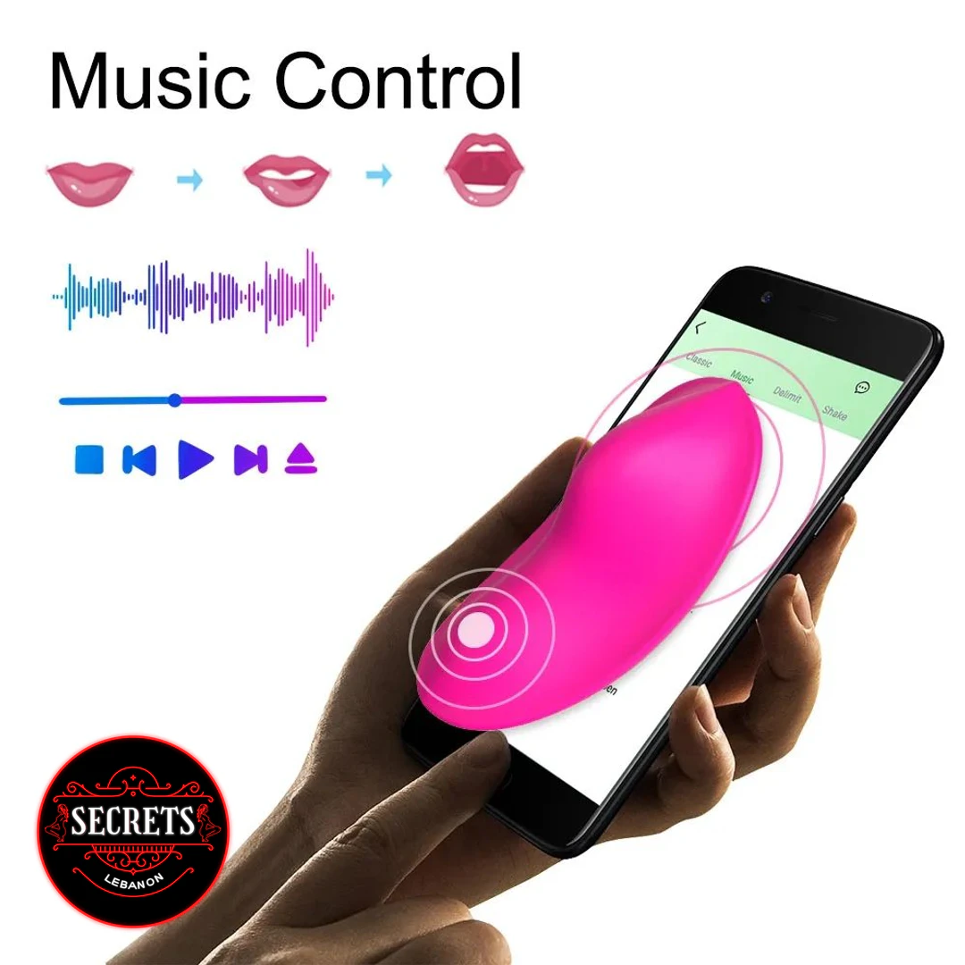 9 Mode App Controlled Wearable Vibrator pink egg with smartphone music control app