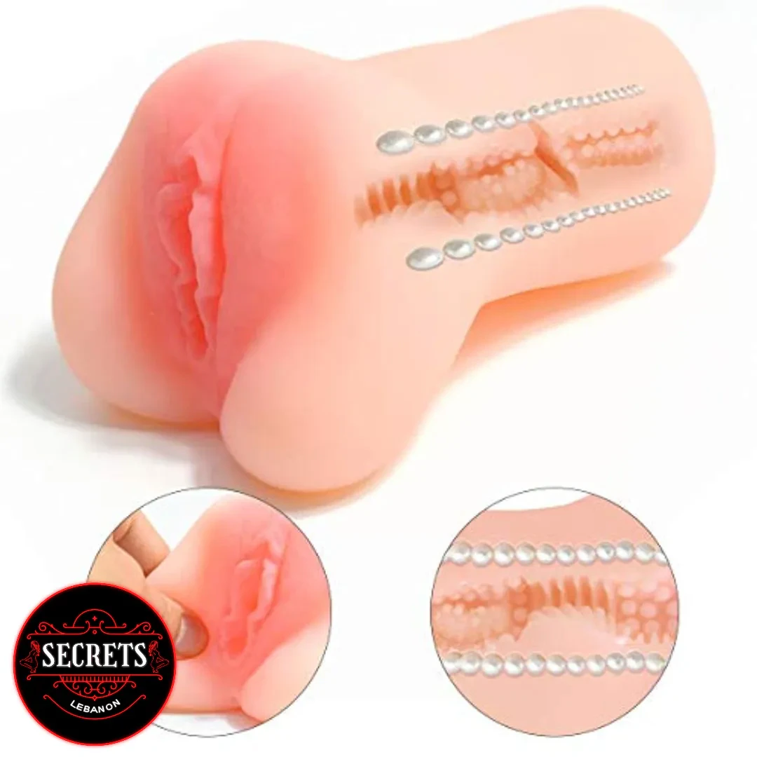 Barbie Pocket Pussy Sleeve in flesh tone with internal beaded texture detail
