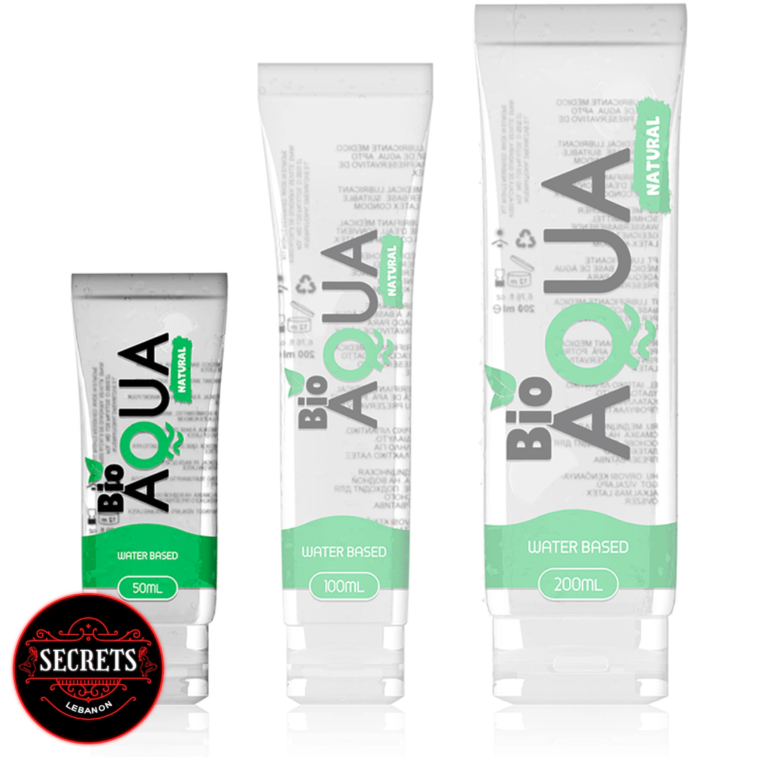 Bio Aqua Natural Lubricant 50ml water-based tube front view white background