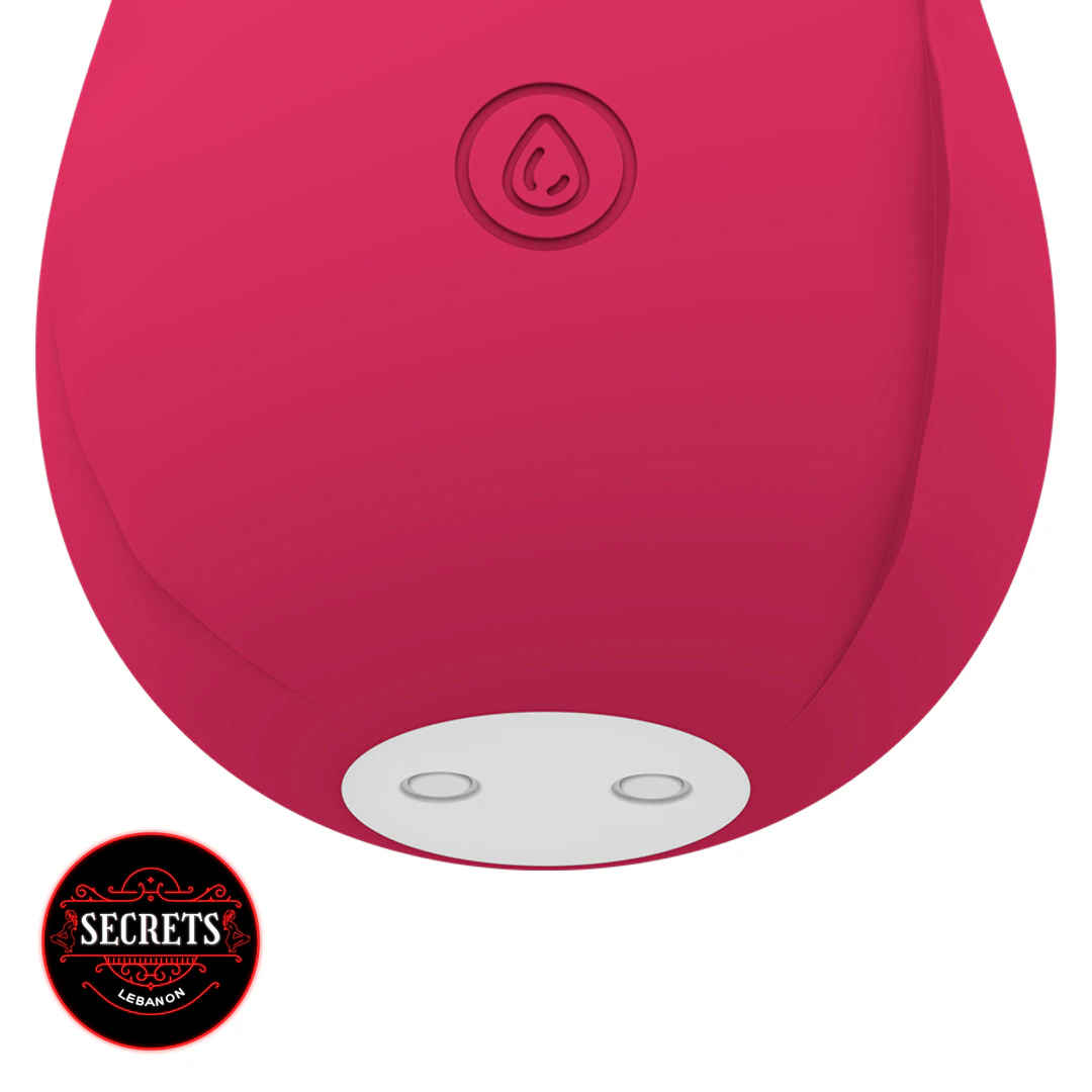 BloomPulse Rose Suction Vibrator close-up showing pink silicone and white controls