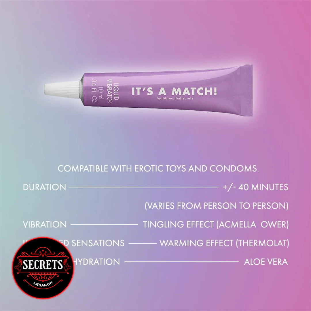 Clitoral Tingling Liquid Vibrator purple 10ml tube by Bijoux Indiscrets