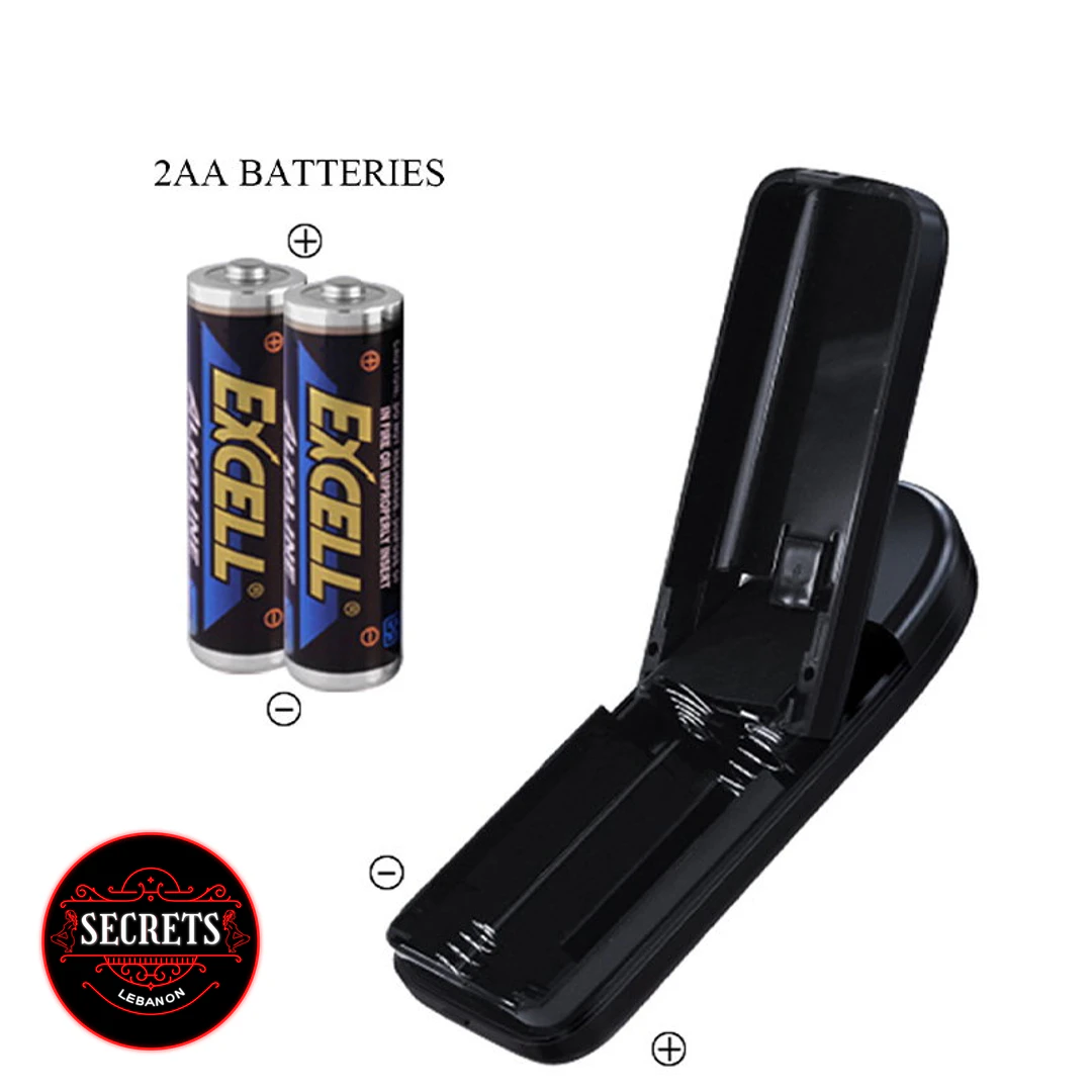 Crazy Bull Mila Vibrating Sex Doll open black battery compartment with two AA batteries