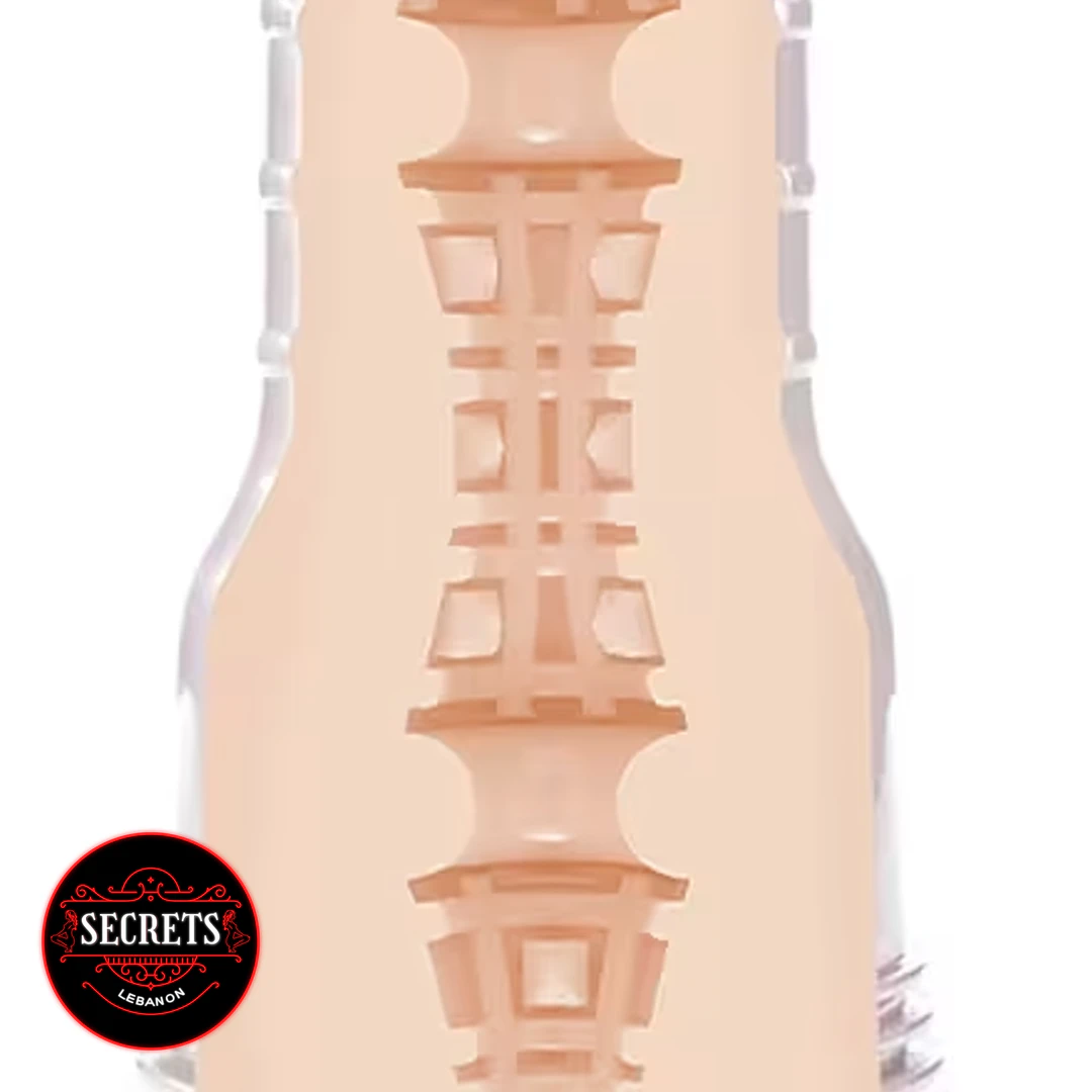 Fleshlight Girls Riley Reid Euphoria close-up showing peach textured inner sleeve detail