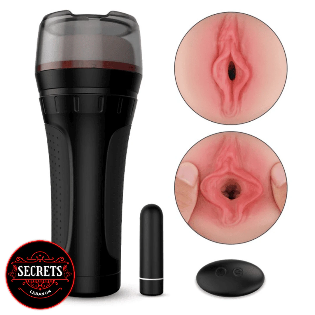 Remote Control Realistic Stroker Cup with bullet vibrator and wireless remote