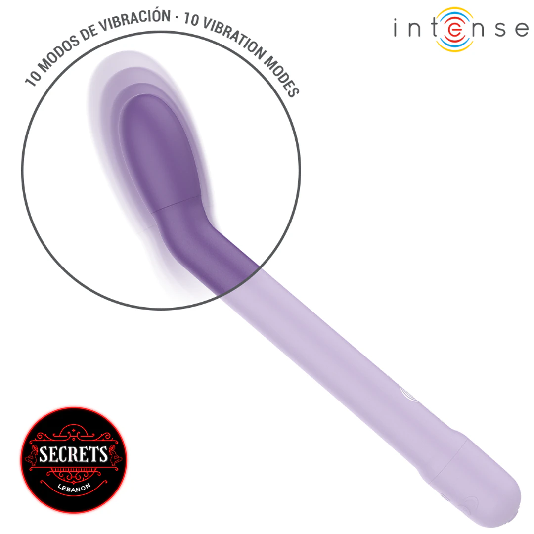 Karlie Curved Silicone G Spot Vibrator front view on white background
