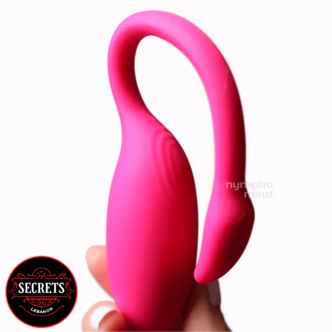 Magic Motion Flamingo 2.0 App Controlled Vibrator in hot pink silicone held upright