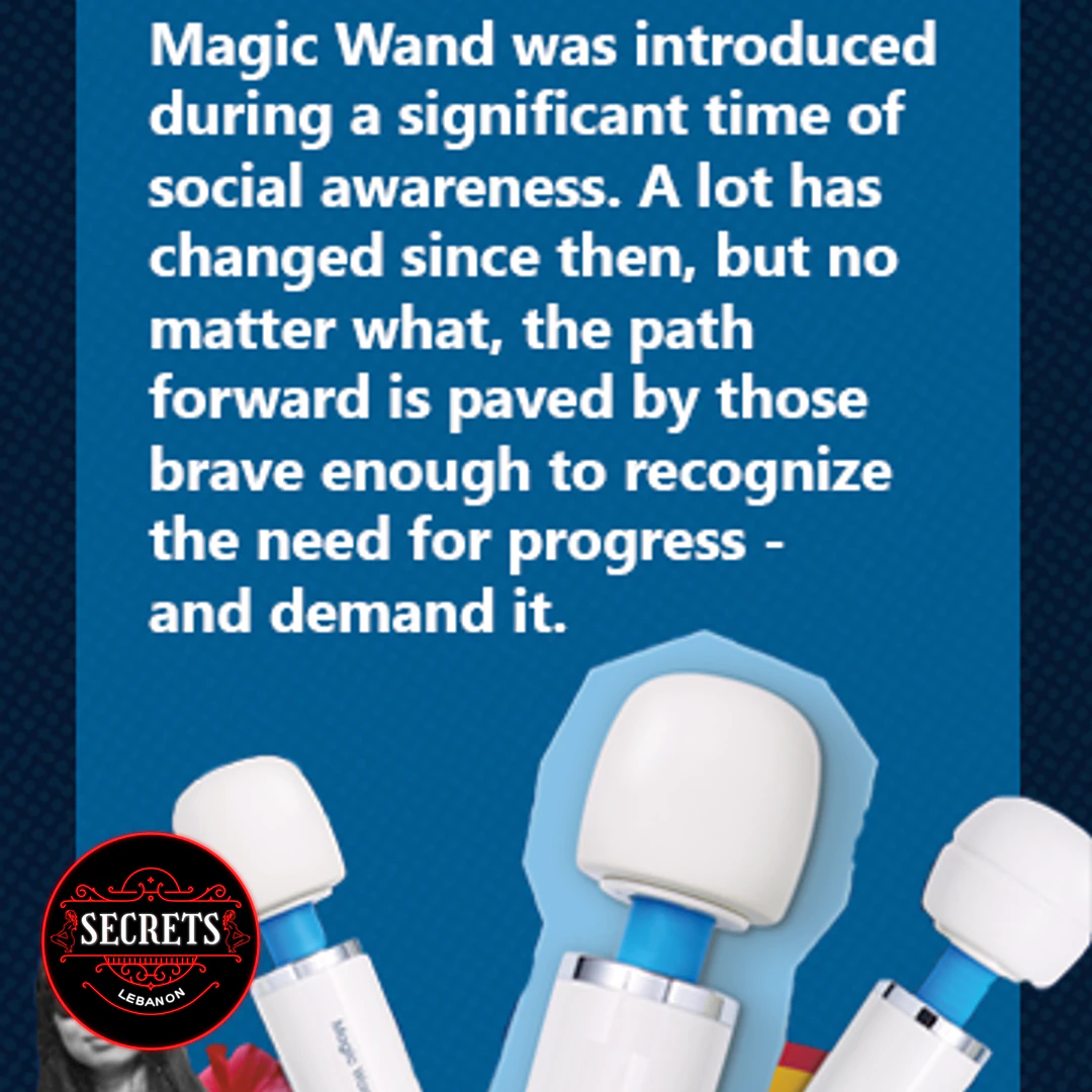 Magic Wand Plus Plug-In Vibrator white and blue units on blue background