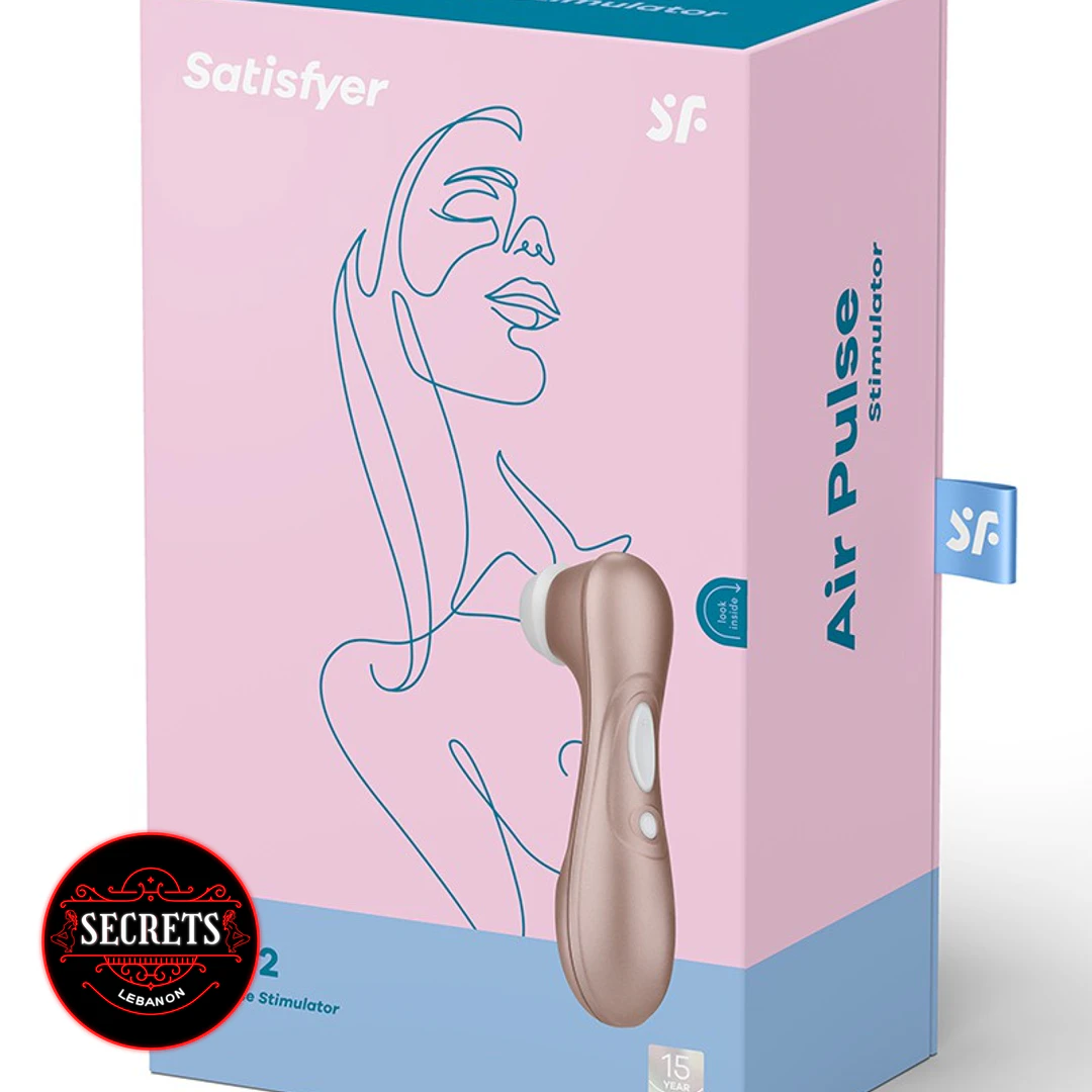 Satisfyer Pro 2 Air Pulse Stimulator rose gold on pink retail packaging