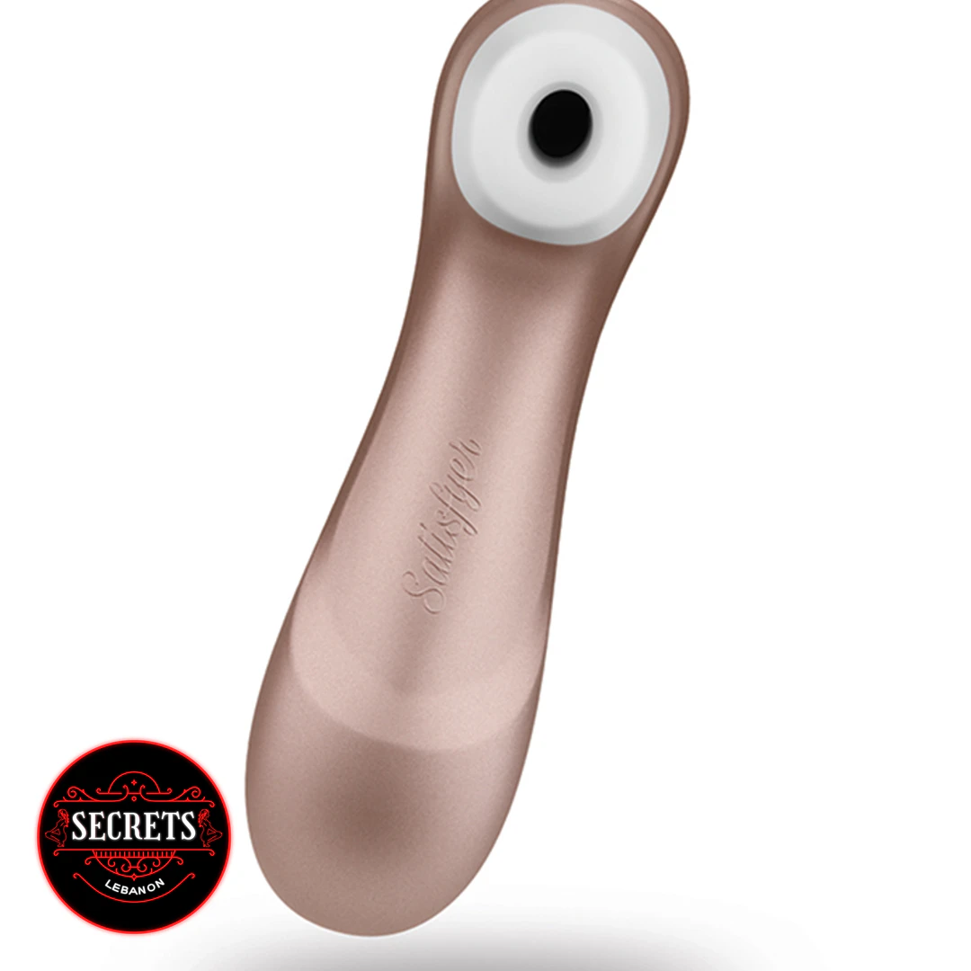 Satisfyer Pro 2 Air Pulse Stimulator in rose gold with white nozzle