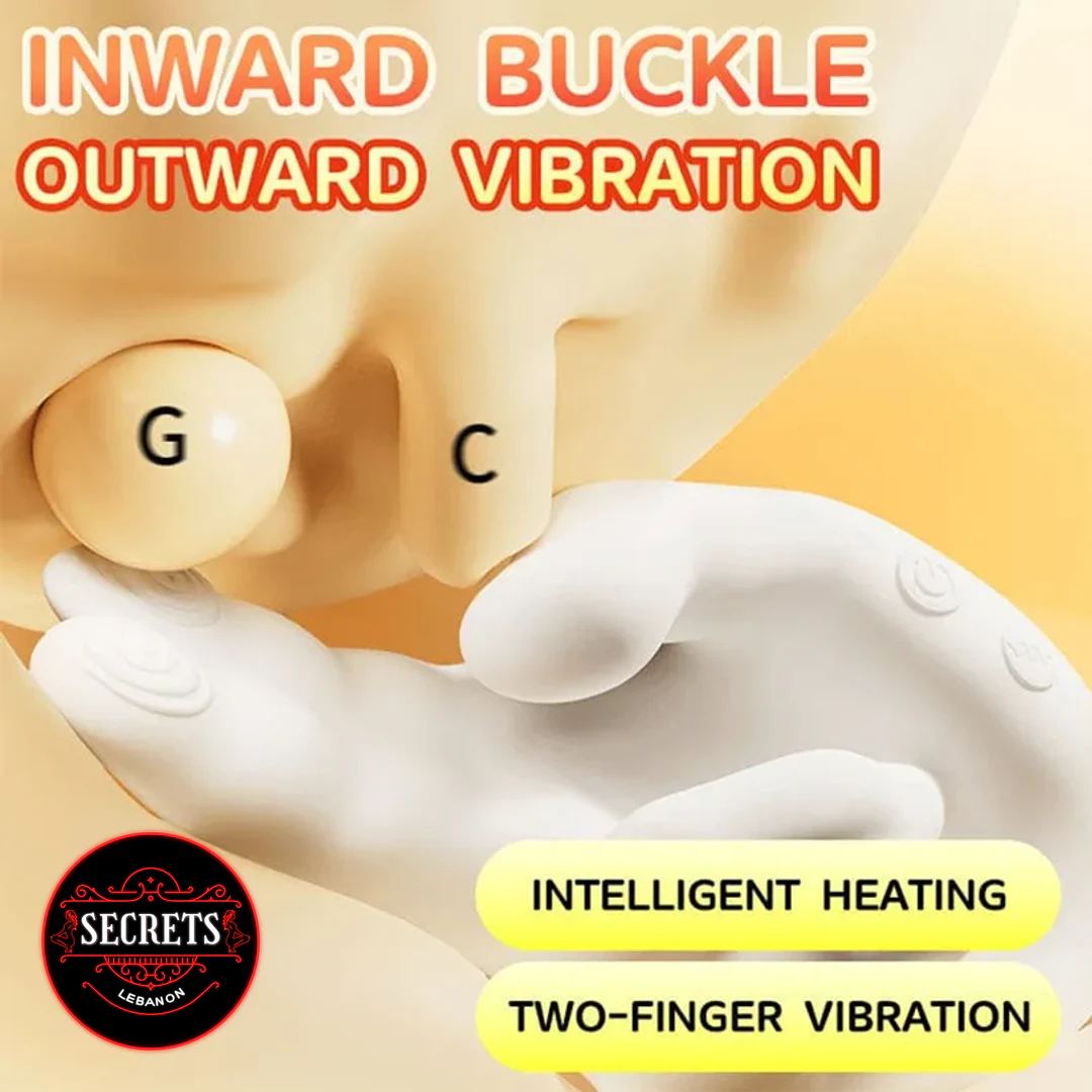 Squirt King Dual G Spot Vibrator white silicone finger design with G-spot label