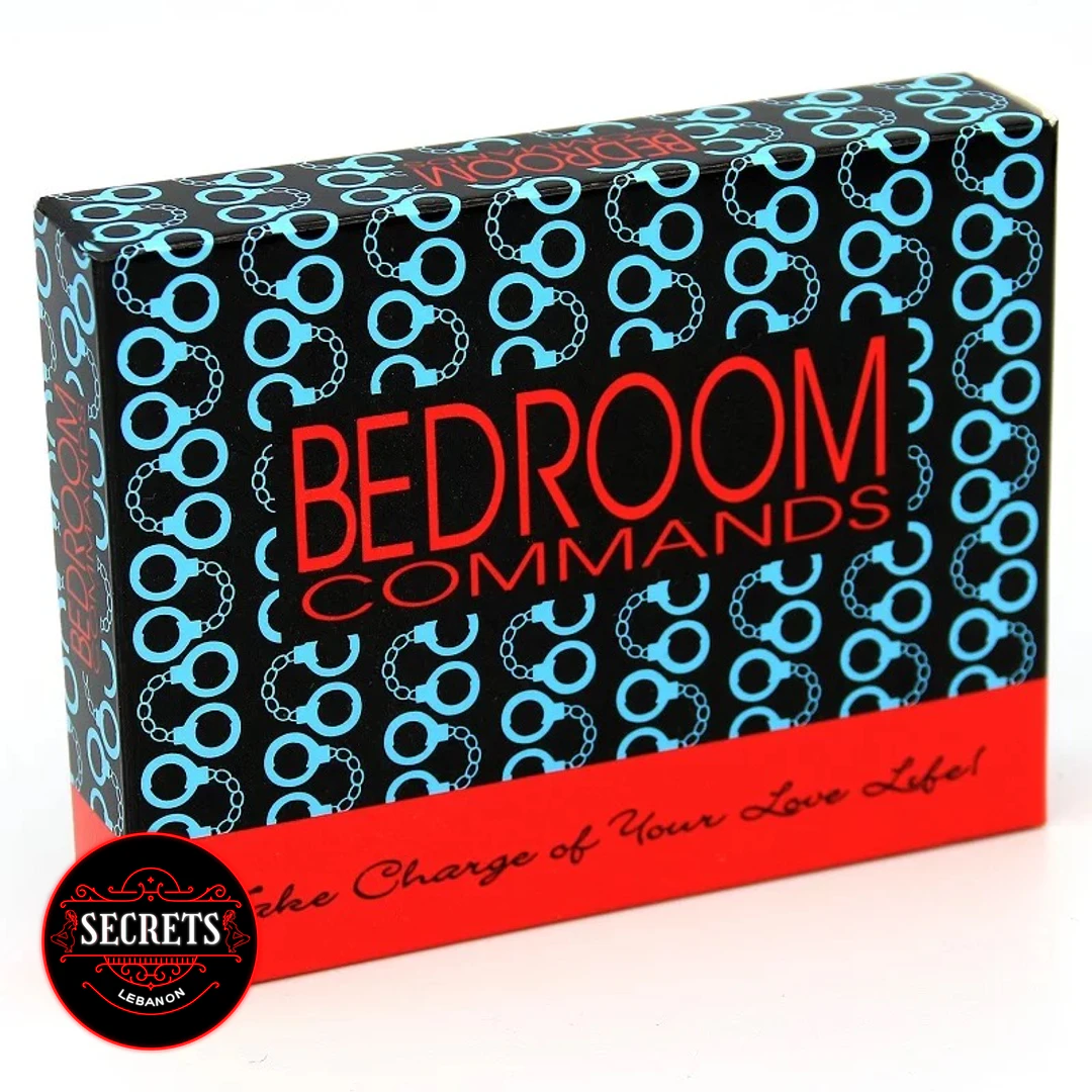 Dirty Dare Couples Command Set black box with blue handcuff pattern