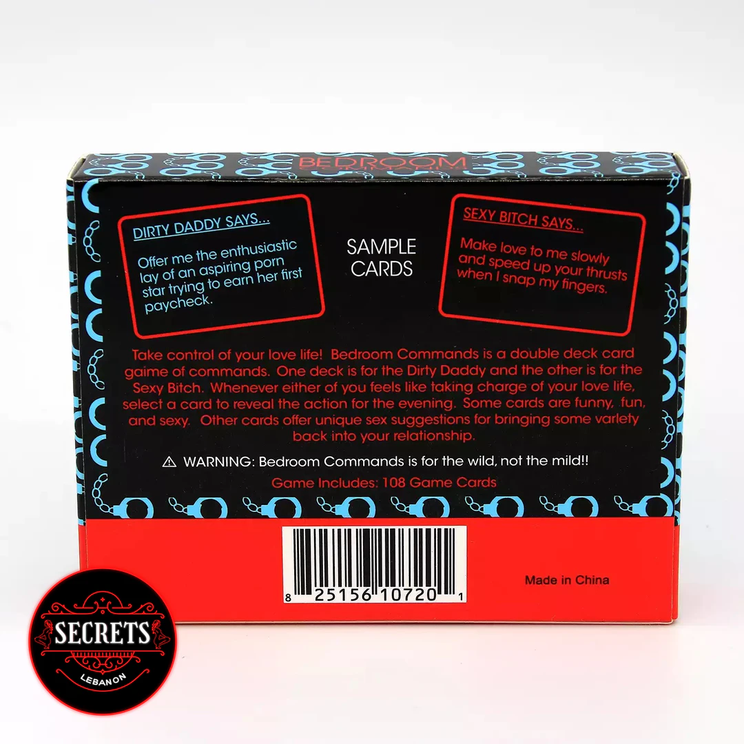 Dirty Dare Couples Command Set back-of-box packaging on white background