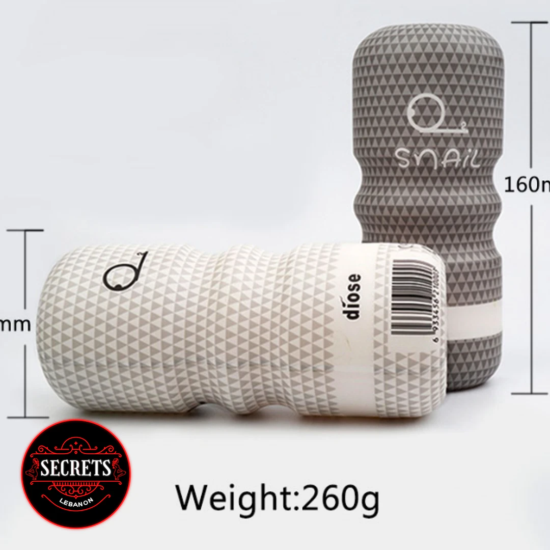 Snail Cup Prickly Rose Stroker two units with grey triangle texture pattern